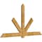 Ekena Millwork Kennewick Rough Sawn Timber Gable Bracket, Western Red Cedar, 96"W x 52"H x 2"D x 6"F, 13/12 Pitch GBW096X52X0206KEN00RWR - alternate 3